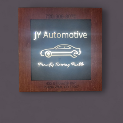 Custom Wood-Framed Engraved Mirrors and Signs