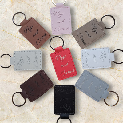 Custom Leatherette Keychains